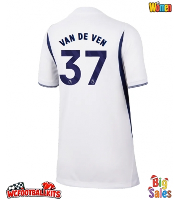 Tottenham Hotspur Micky van de Ven #37 Replica Home Stadium Shirt for Women 2026-27 Short Sleeve
